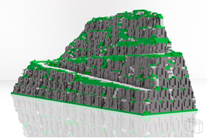 LMmodels ontwerpt LEGO® Alpe d'Huez Berg voor Bricks 4 Alpe d'HuZes